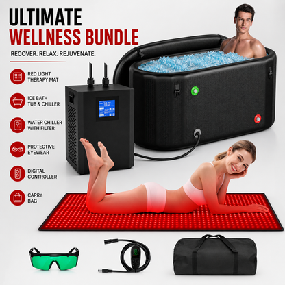 Ultimate Recovery & Wellness Bundle – Ice Bath, Water Chiller & Red Light Therapy System