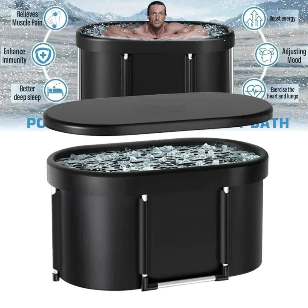 Ice Bath Tub for Athletes Multiple Layered Portable Outdoor Cold Plunge Tub for Recovery,Cold Plunge for Family-Foldable