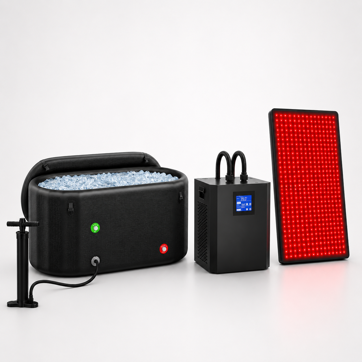 Ultimate Recovery & Wellness Bundle – Ice Bath, Water Chiller & Red Light Therapy System